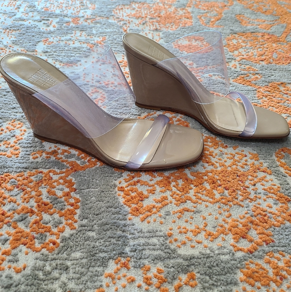 Maryam Nassir Zadeh Tan Olympia Wedges Size 37